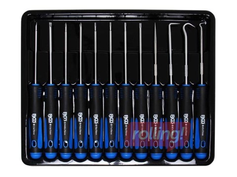 Set of fine screwdrivers and hooks 12pcs