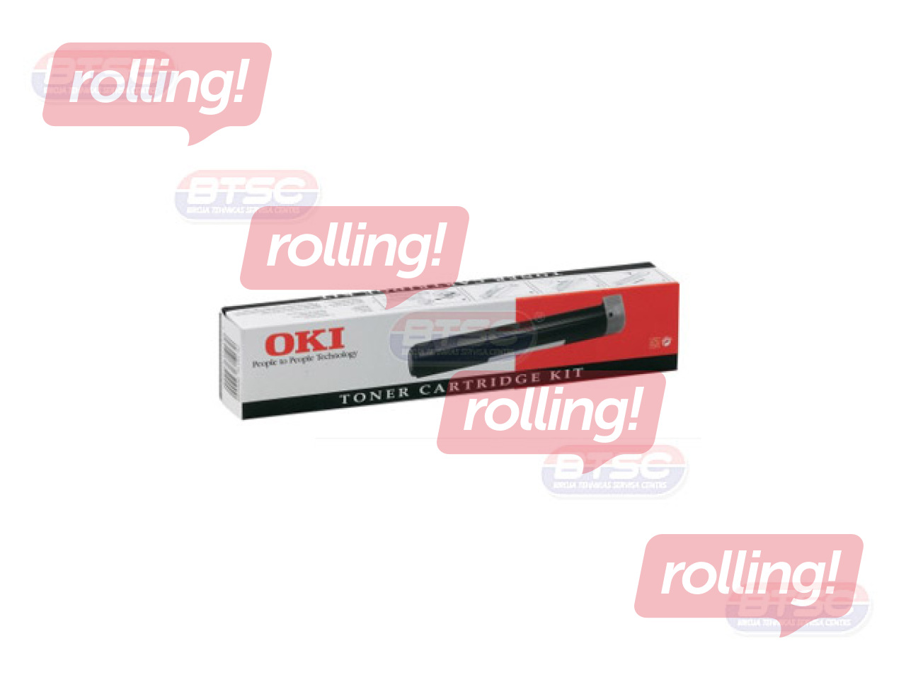 Toonerkassett Oki Okifax 4100, must, (1200 lk)