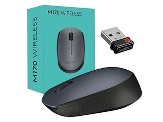 LOGITECH M170 Wireless Mouse, Grey