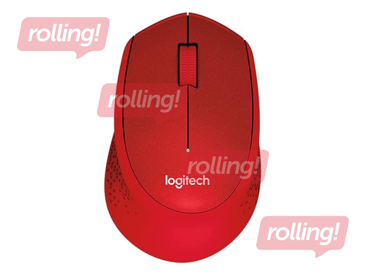 Logitech M330 SILENT PLUS wireless mouse, Red