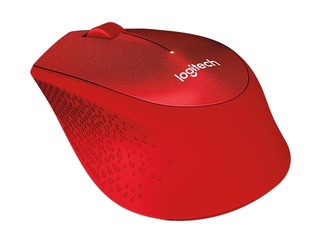 Logitech M330 SILENT PLUS wireless mouse, Red