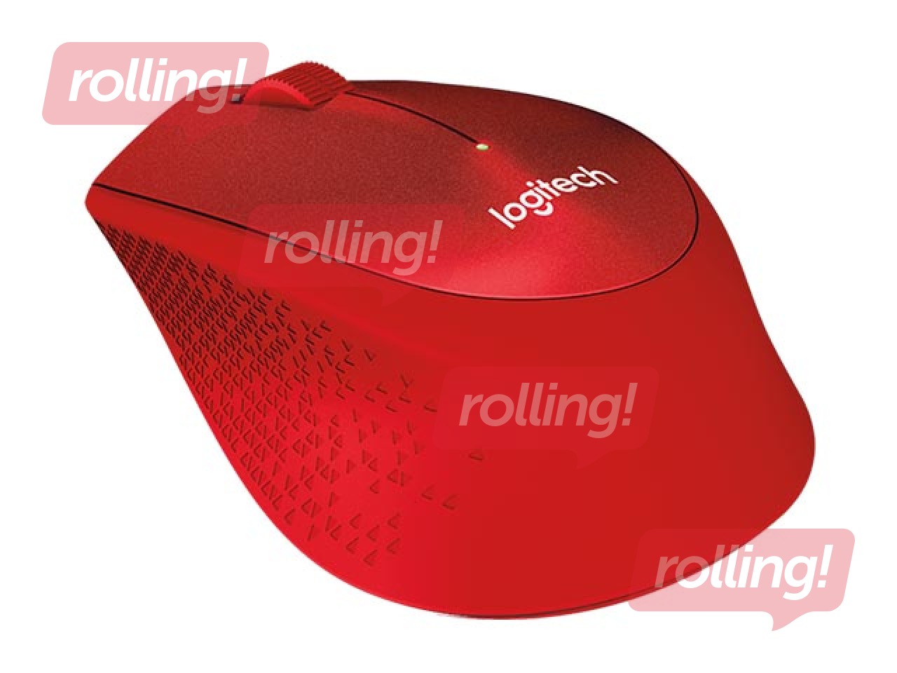 Logitech M330 SILENT PLUS wireless mouse, Red