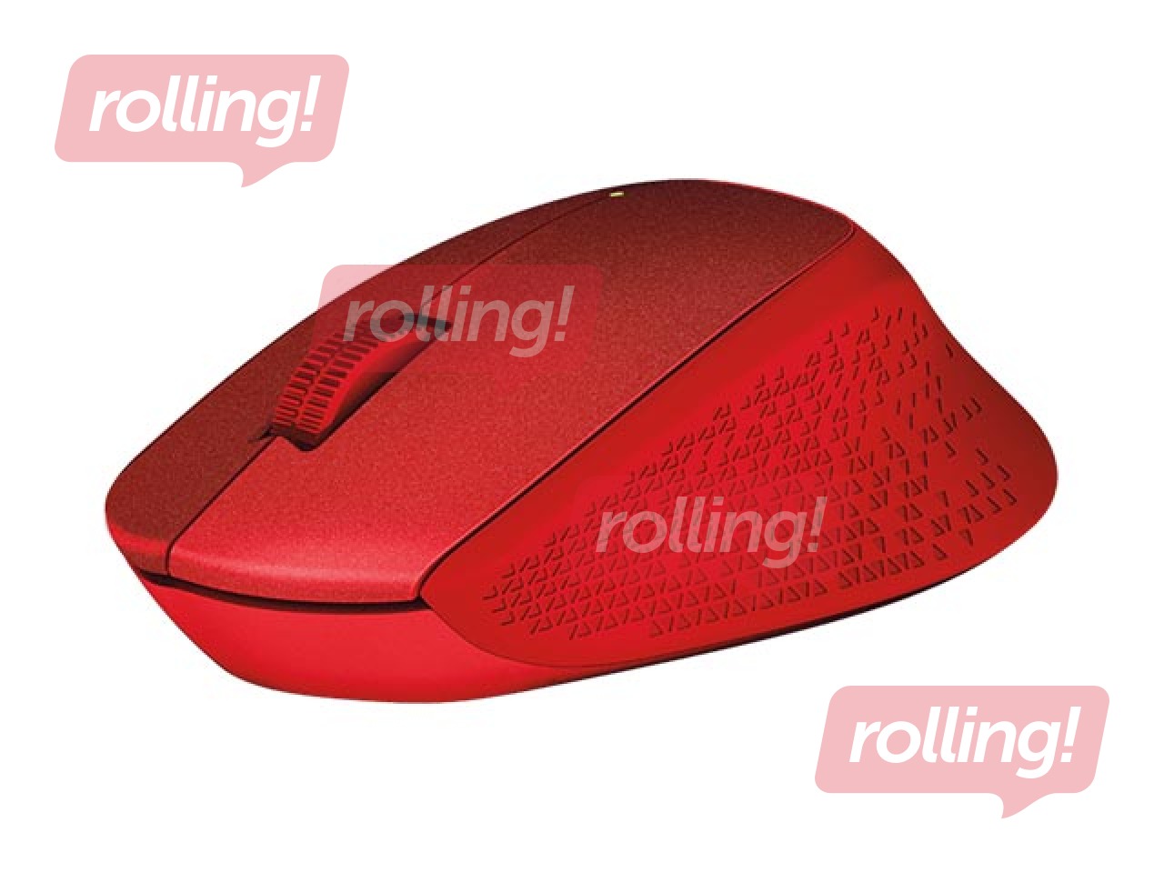Logitech M330 SILENT PLUS wireless mouse, Red