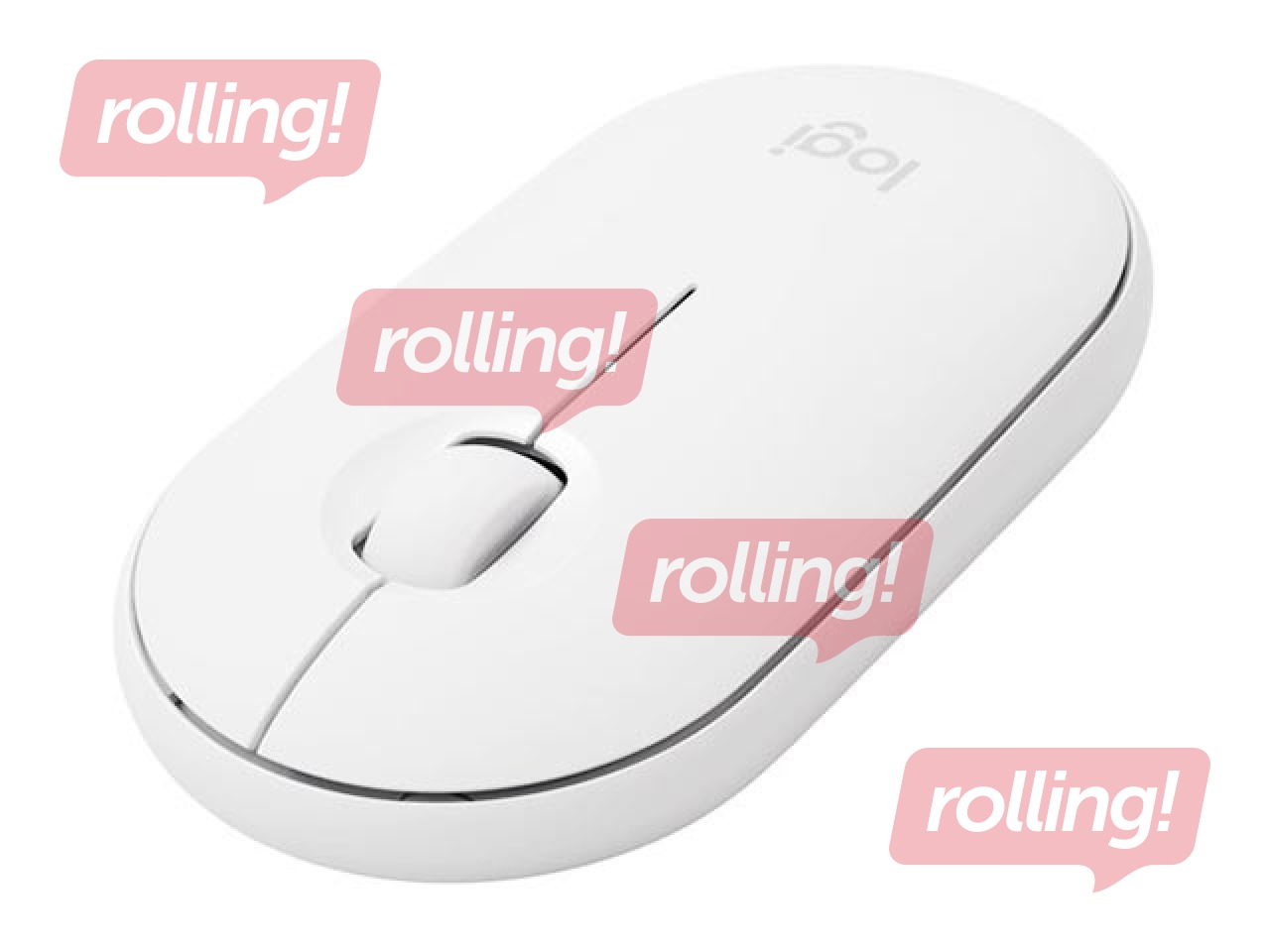 EOL Bezvadu datorpele Logitech Pebble M350, Balta