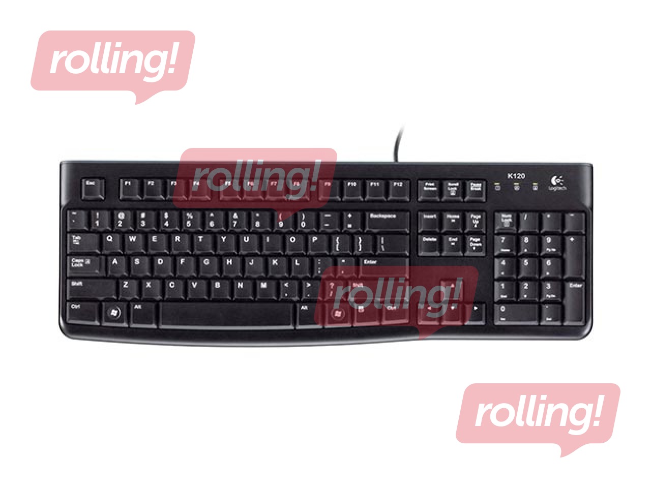Klaviatuur Logitech Keyboard K120 USB, ENG