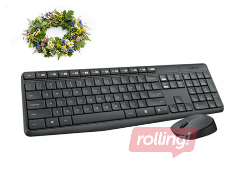 Juhtmevaba klaviatuurikomplekt Logitech MK235, ENG + Jaanipäeva kingitus!