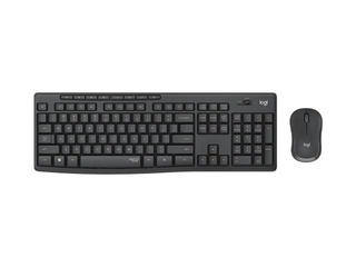 Клавиатура и мышь Logitech, MK295, Silent Combo, беспроводные, US Int, графит