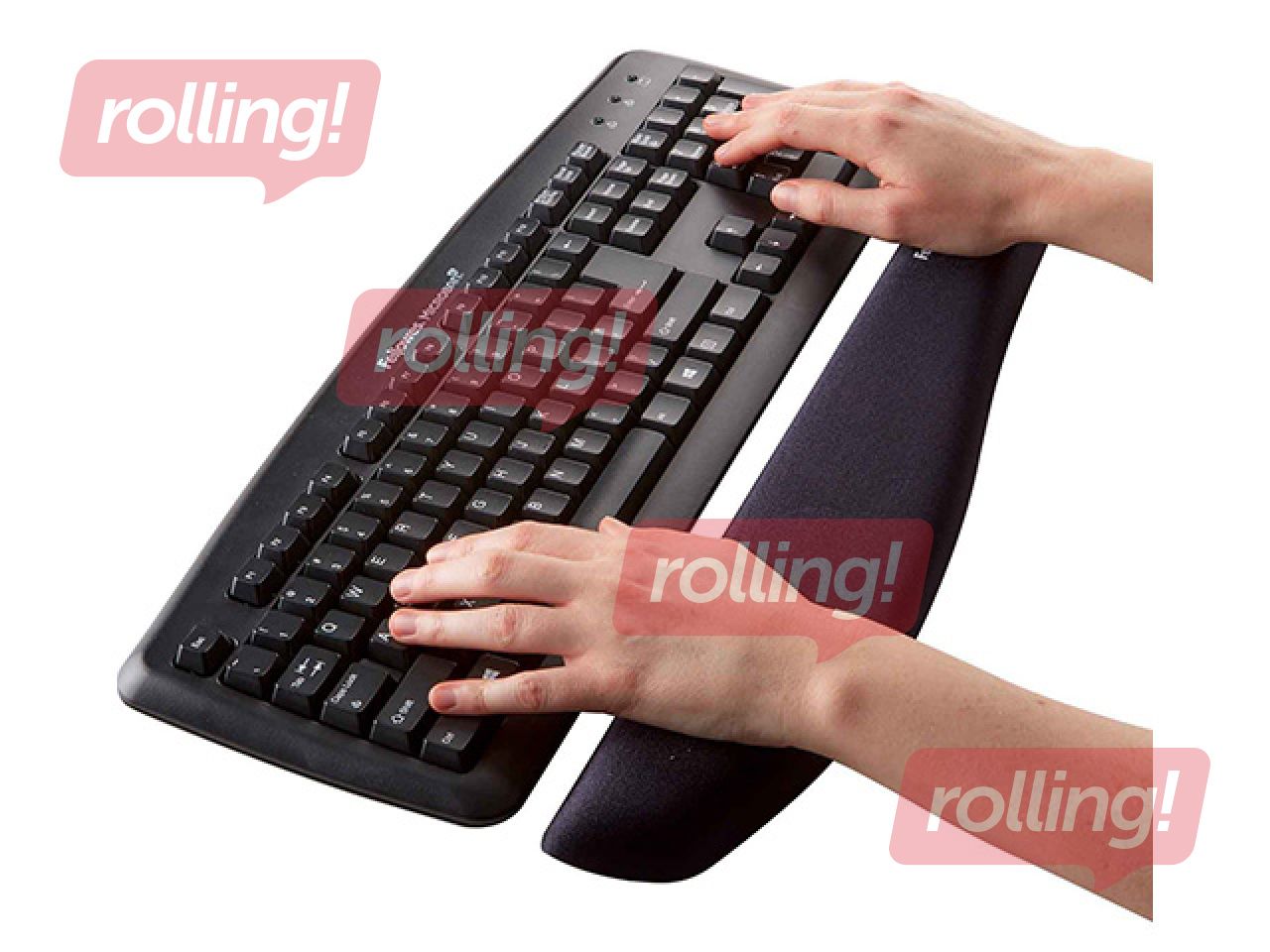 Keyboard Tray Fellows PlushTouch™ — Black