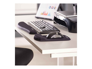 Keyboard Tray Fellows PlushTouch™ — Black