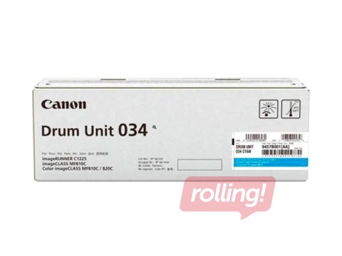 Fotocilindrs Canon 034,Ciānzils (34000 lpp)