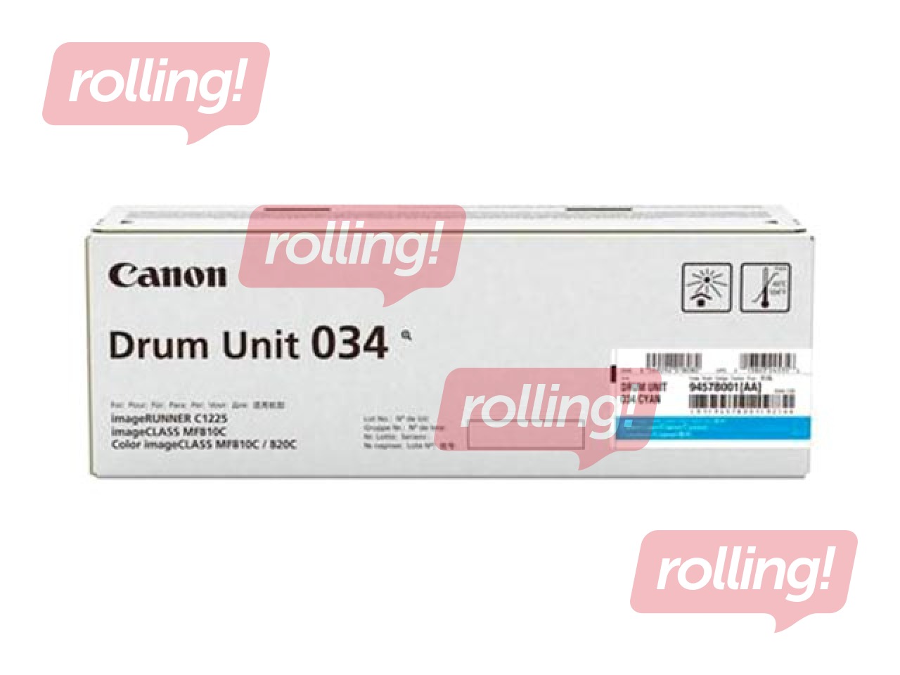 Fotocilindrs Canon 034,Ciānzils (34000 lpp)