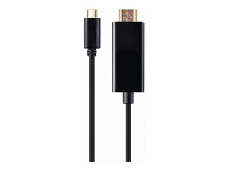 Gembird USB Type-C (mees) – HDMI (mees) kaabel, 4K@30Hz, must, 2 m