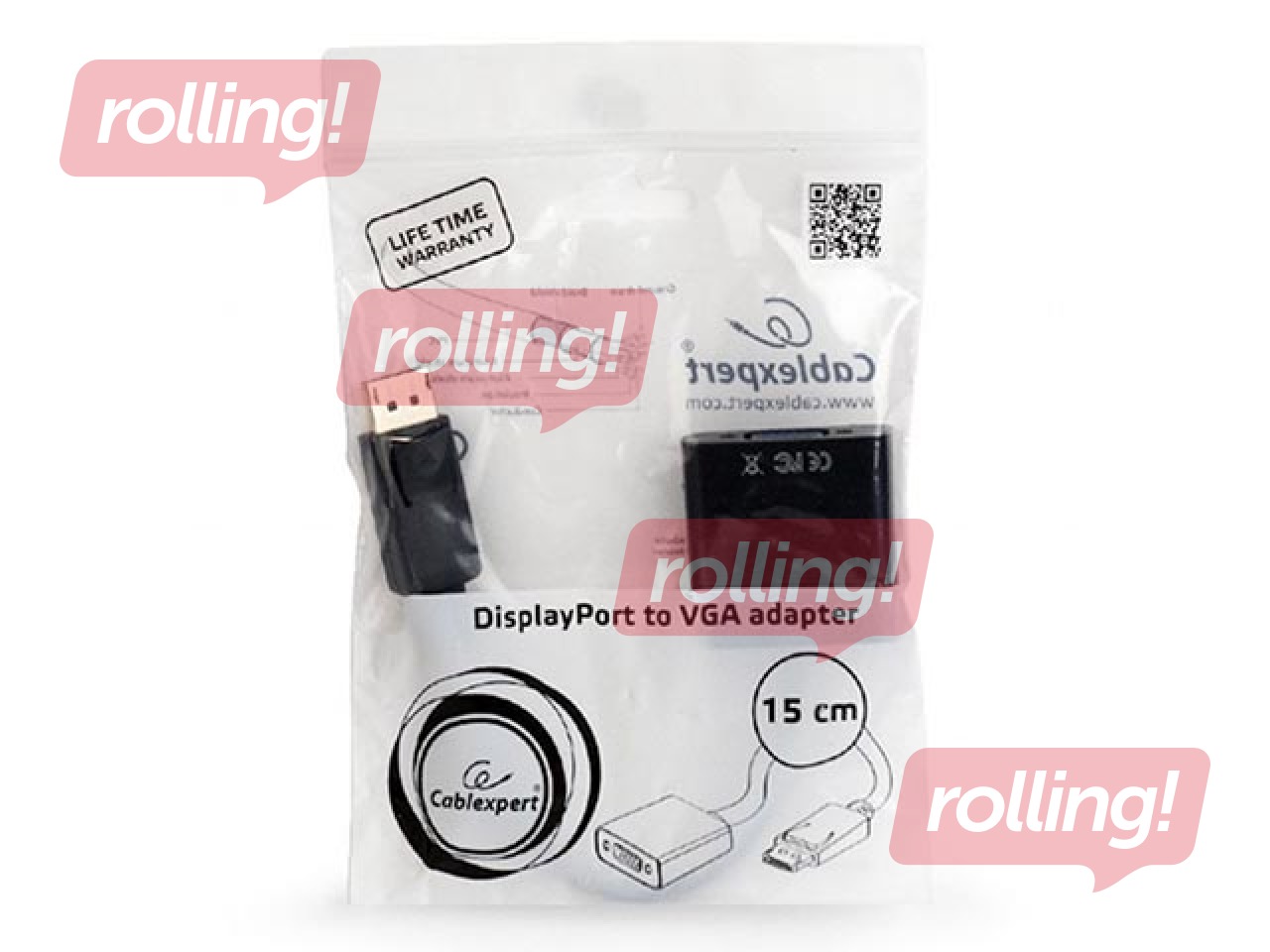 Gembirdi adapter DisplayPort Male – VGA emane, must