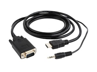Gembird HDMI isane – VGA isane + 3,5 mm, 3 m
