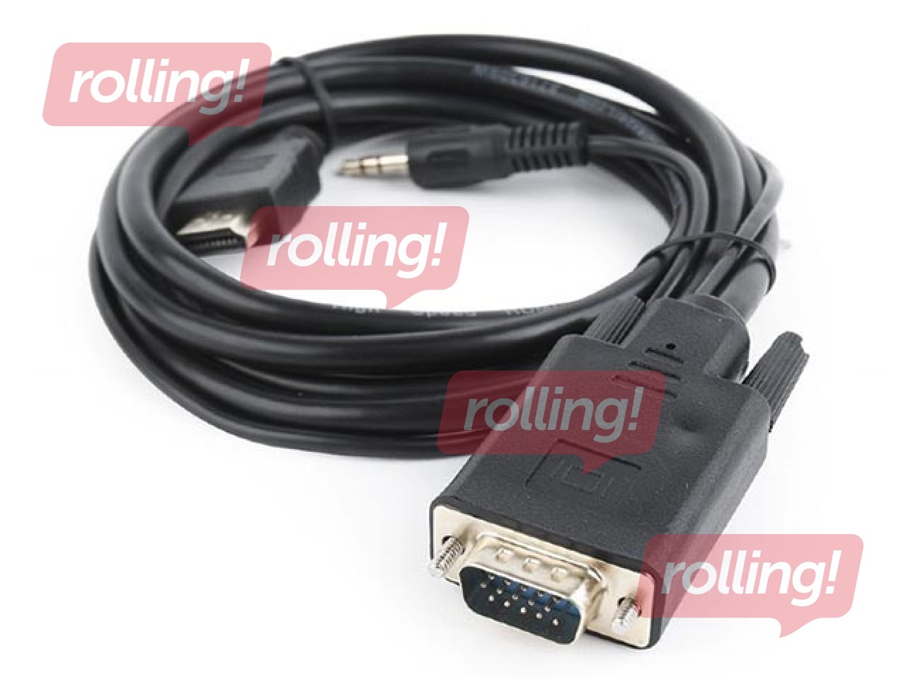 Gembird HDMI isane – VGA isane + 3,5 mm, 3 m