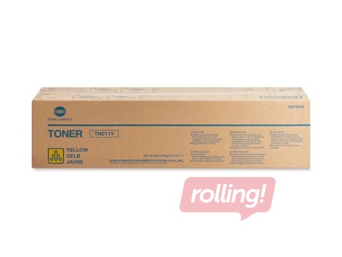 Toonerkassett Konica Minolta TN-611, kollane, (27000 lk)