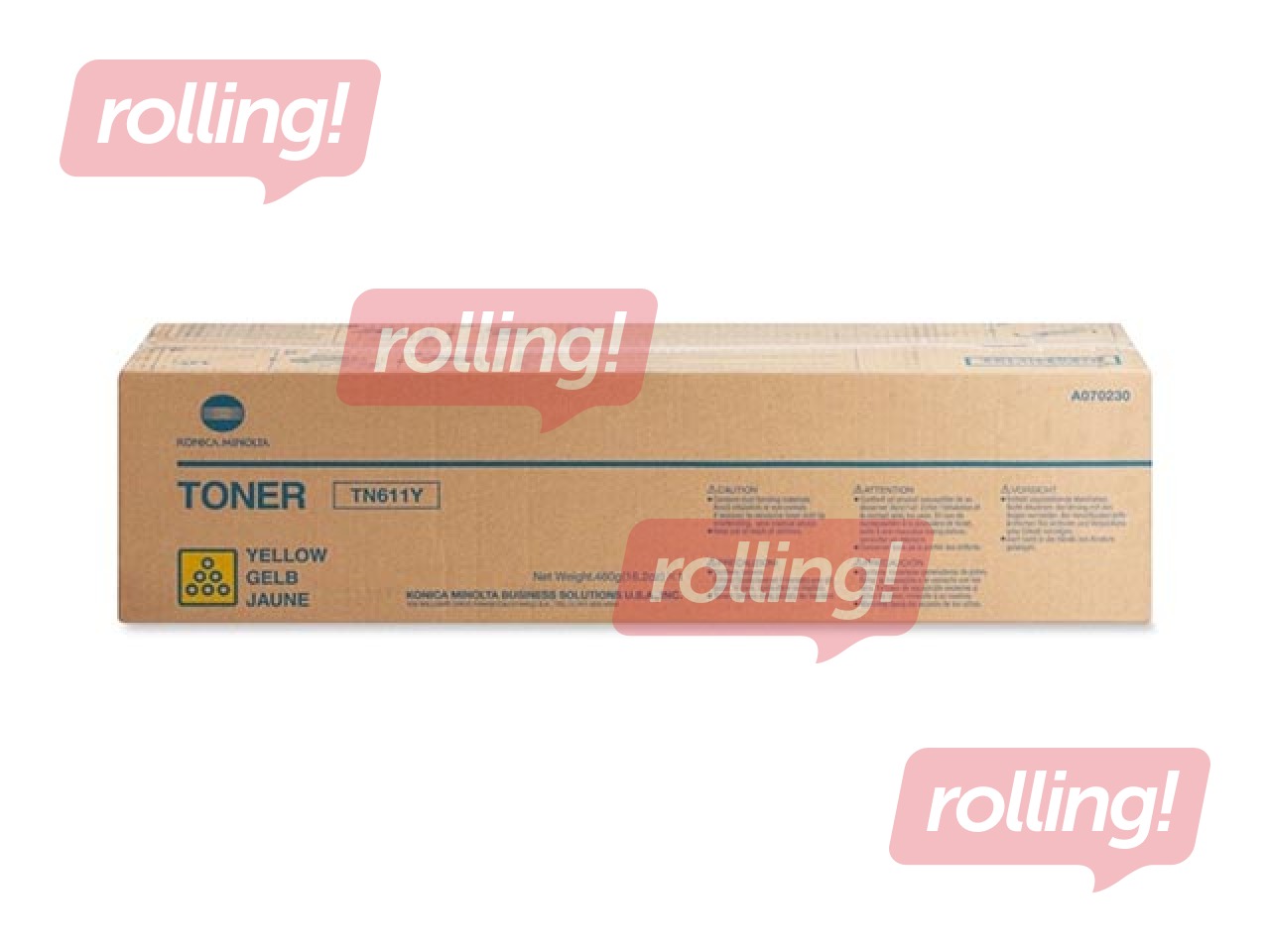 Toonerkassett Konica Minolta TN-611, kollane, (27000 lk)