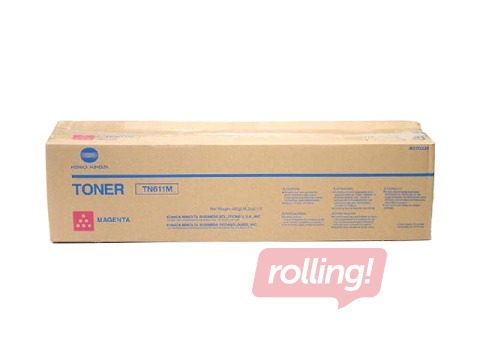 Toonerkassett Konica Minolta TN-611, punane, (27000 lk)