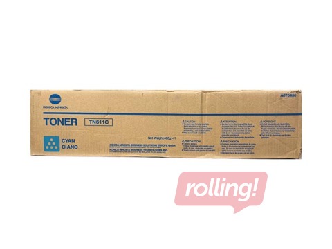 Toonerkassett Konica Minolta TN-611, sinine, (27000 lk)