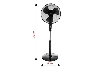 Ventilators grīdas Adler AD 7323b, 40cm, 40W, Melns