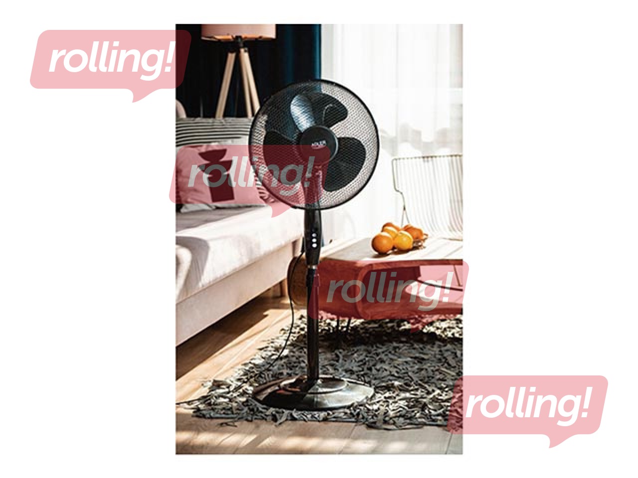 Ventilators grīdas Adler AD 7323b, 40cm, 40W, Melns