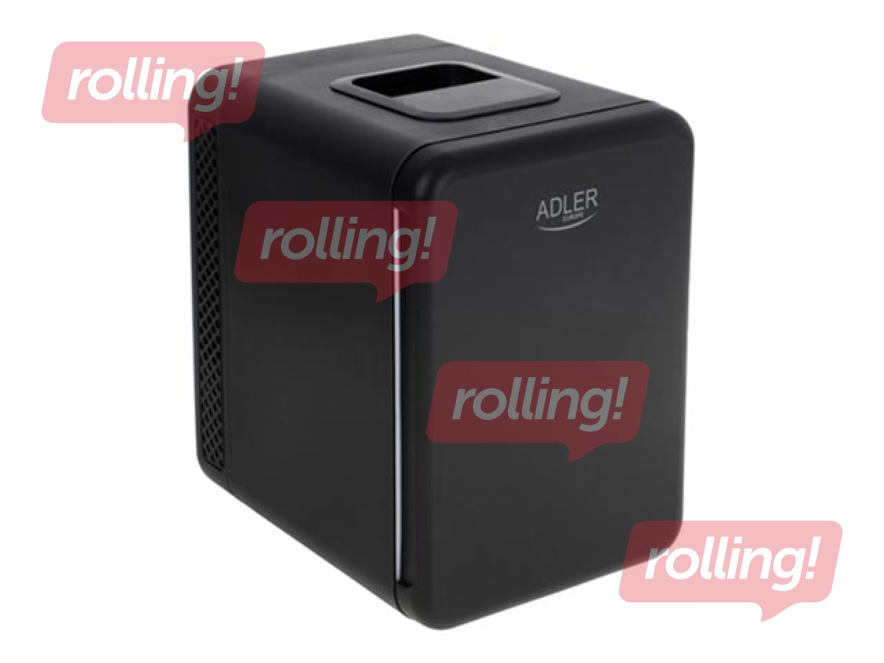 Fridge mini Adler, black, h-27 cm, 4l