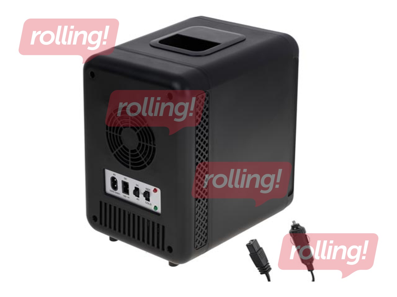 Fridge mini Adler, black, h-27 cm, 4l