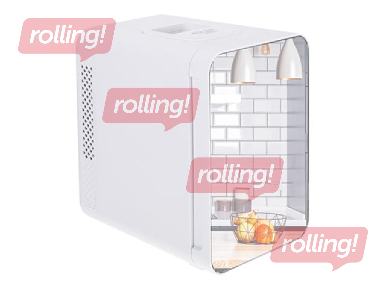Mini külmik Adler 8085 peegeluksega, valge, h-27cm, 4l