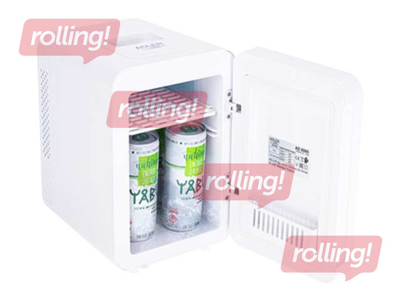 Mini külmik Adler 8085 peegeluksega, valge, h-27cm, 4l