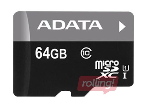 A-DATA Premier Flash mälukaart 64 GB, UHS klass 1 / klass 10