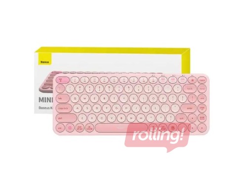 Wireless keyboard Baseus, K01A Tri-Mode, pink