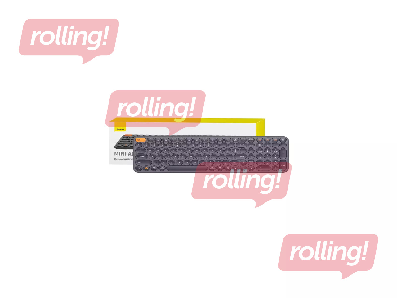 Беспроводная клавиатура Baseus K01B Tri-Mode Keyboard, серый цвет