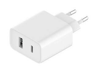 Зарядное устройство Xiaomi USB + Type C, 33Вт, белый