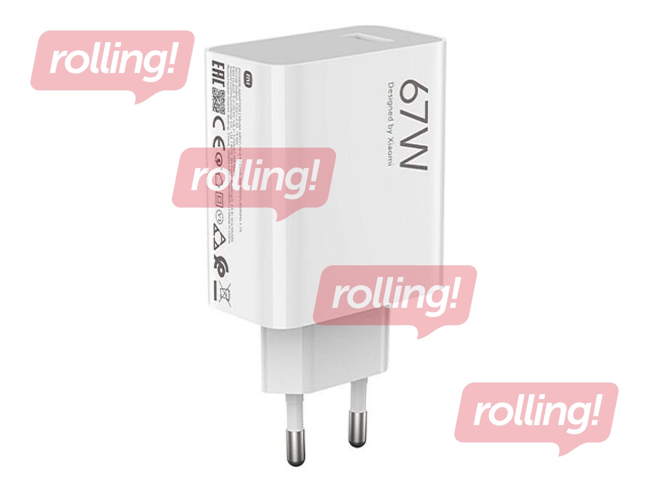 Lādētājs Xiaomi HyperCharge Combo, 67 Watt, USB-A to USB-C cable