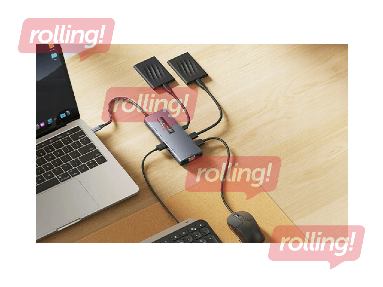Multi-port adapter Blitzwolf BW-TH8 10in1 USB-C