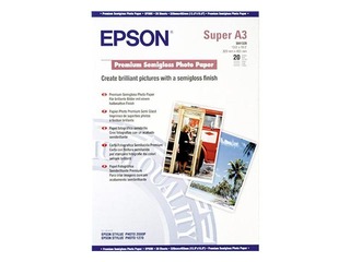 Photo paper Epson Premium Semigloss, A3+, 255g/m², 20 sheets