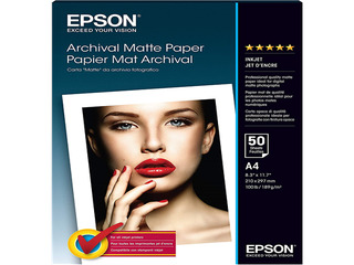 Epson A4 arhīvam paredzēts matēts fotopapīrs 189 g/m2, 50 loksnes