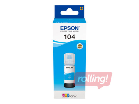 Epson EcoTank 104 cyan ink tank, 65ml