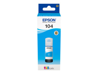 Epson EcoTank 104 cyan ink tank, 65ml
