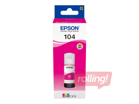 Epson EcoTank 104 magenta ink tank, 65ml