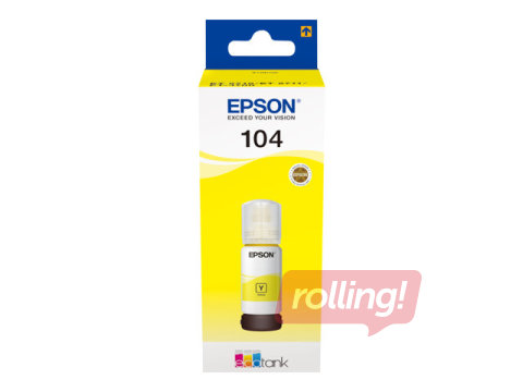 Epson EcoTank 104 yellow ink tank, 65ml