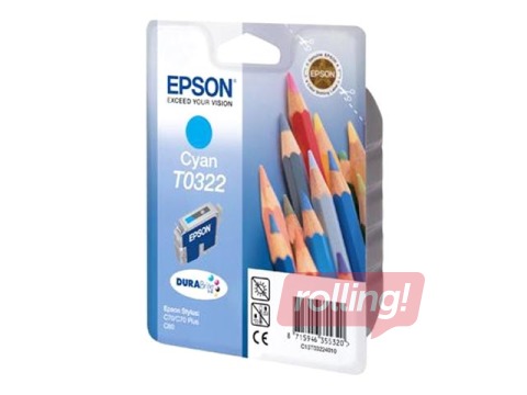 Tindikassett Epson Stylus C80, sinine, 16ml