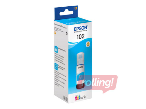 Epson EcoTank 102 Ciānzilas tintes pudele, 70 ml (6000 lpp)