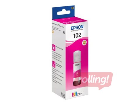 Epson EcoTank 102 Fuksīna sarkana tintes pudele, 70 ml (6000 lpp)