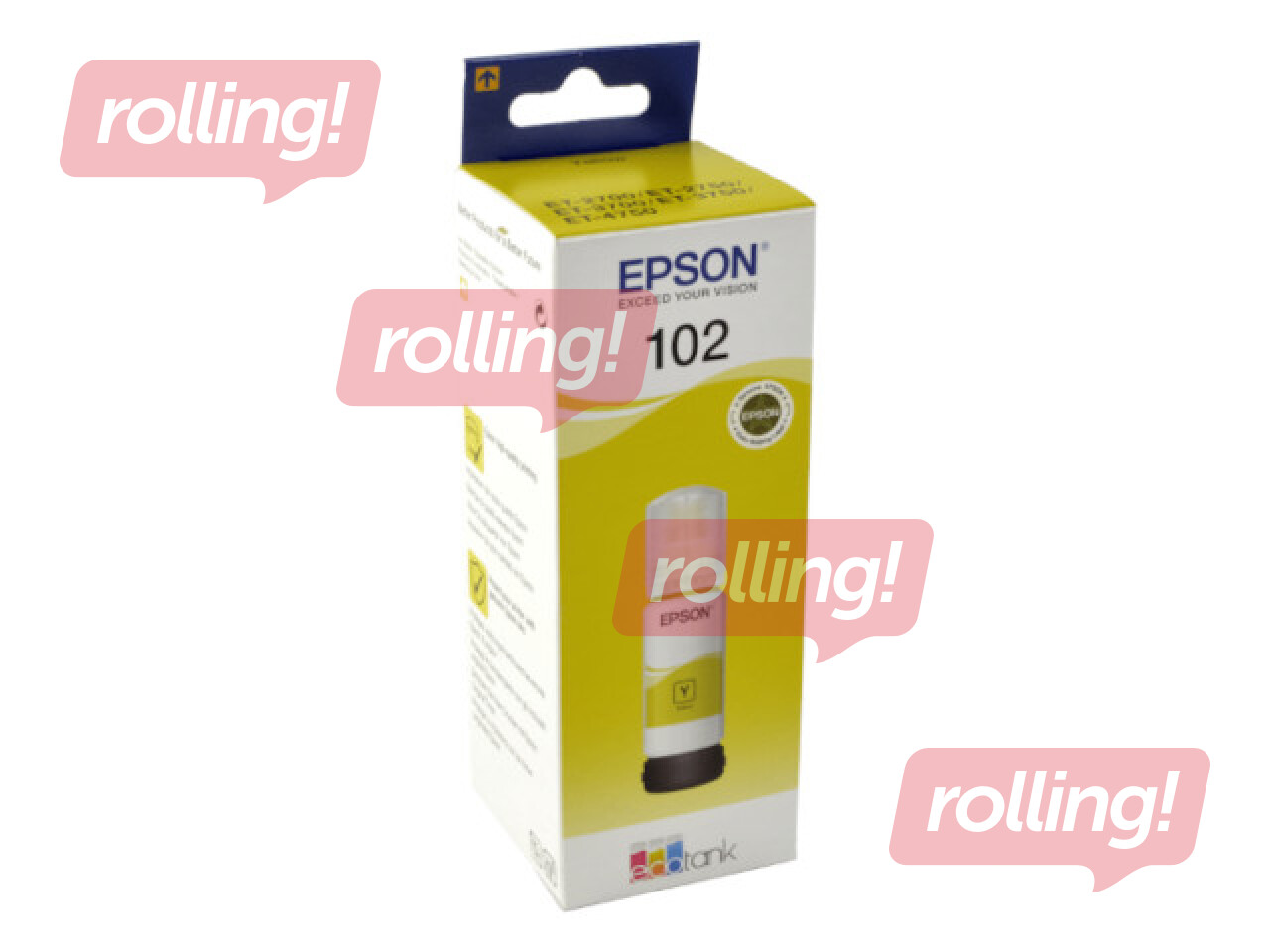 Epson EcoTank 102 Dzeltenas tintes pudele, 70 ml (6000 lpp)