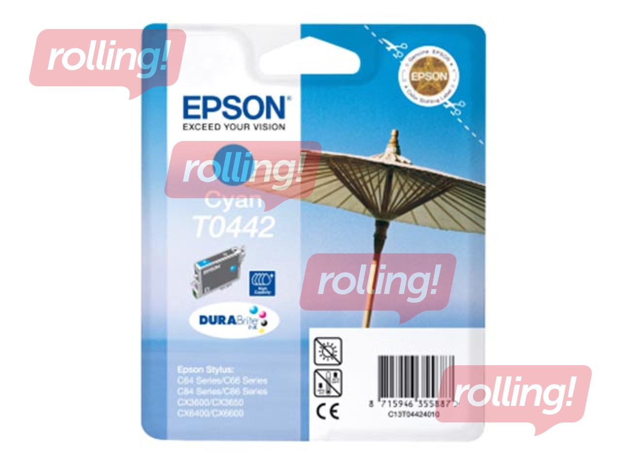 Tindikassett Epson Stylus C64, sinine, 13ml