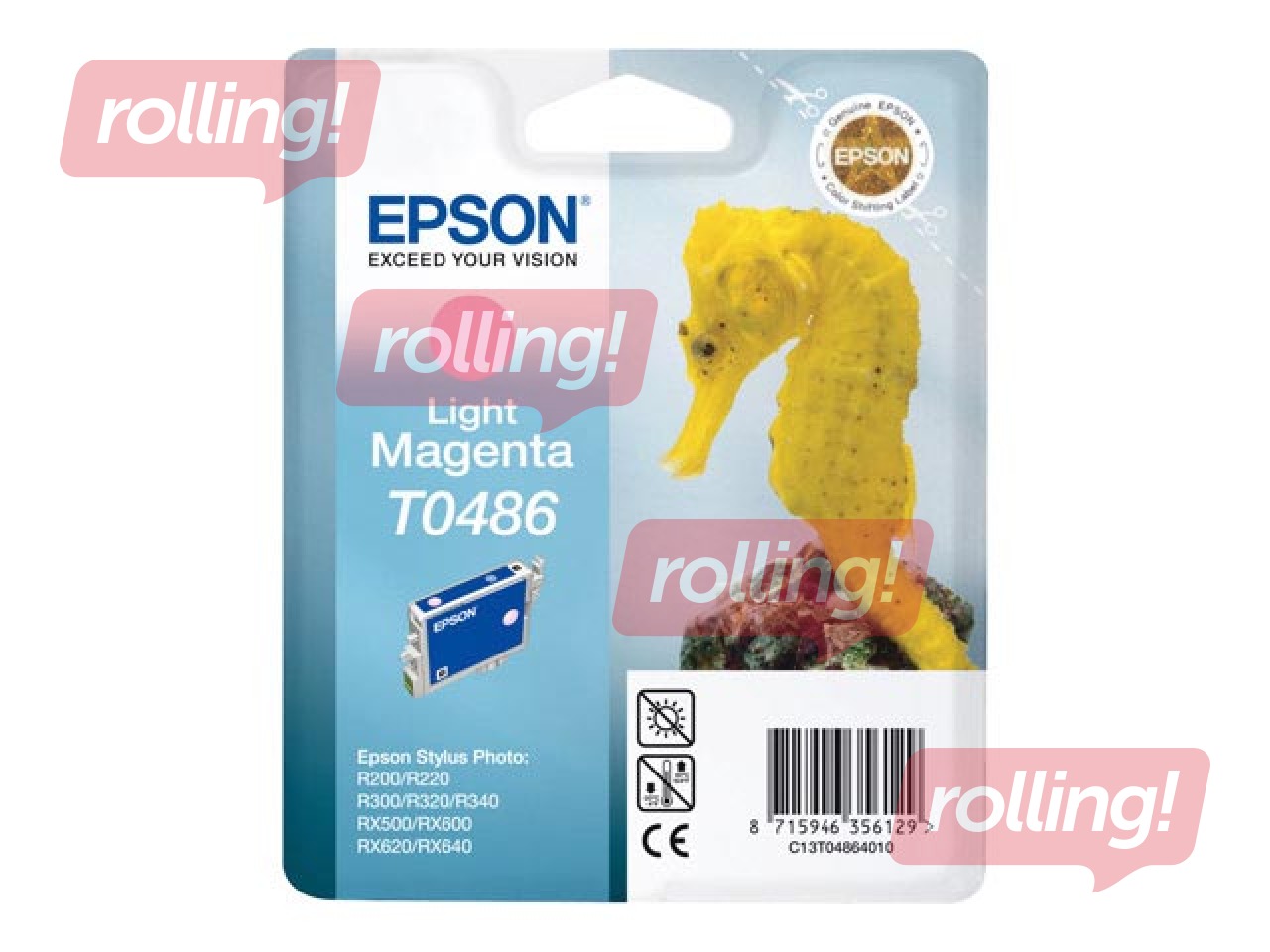Tindikassett Epson Stylus R200, helepunane, 13ml