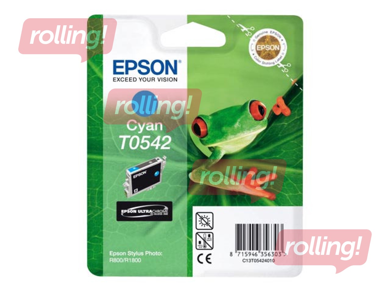 Tindikassett Epson Stylus Photo R800, sinine, 13ml