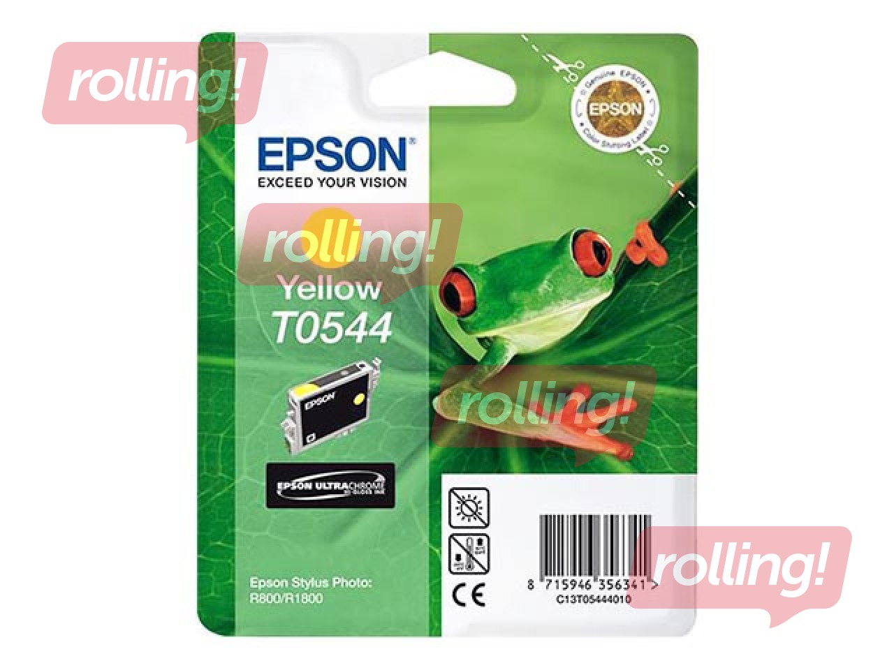 Tindikassett Epson Stylus Photo R800, kollane, 13ml