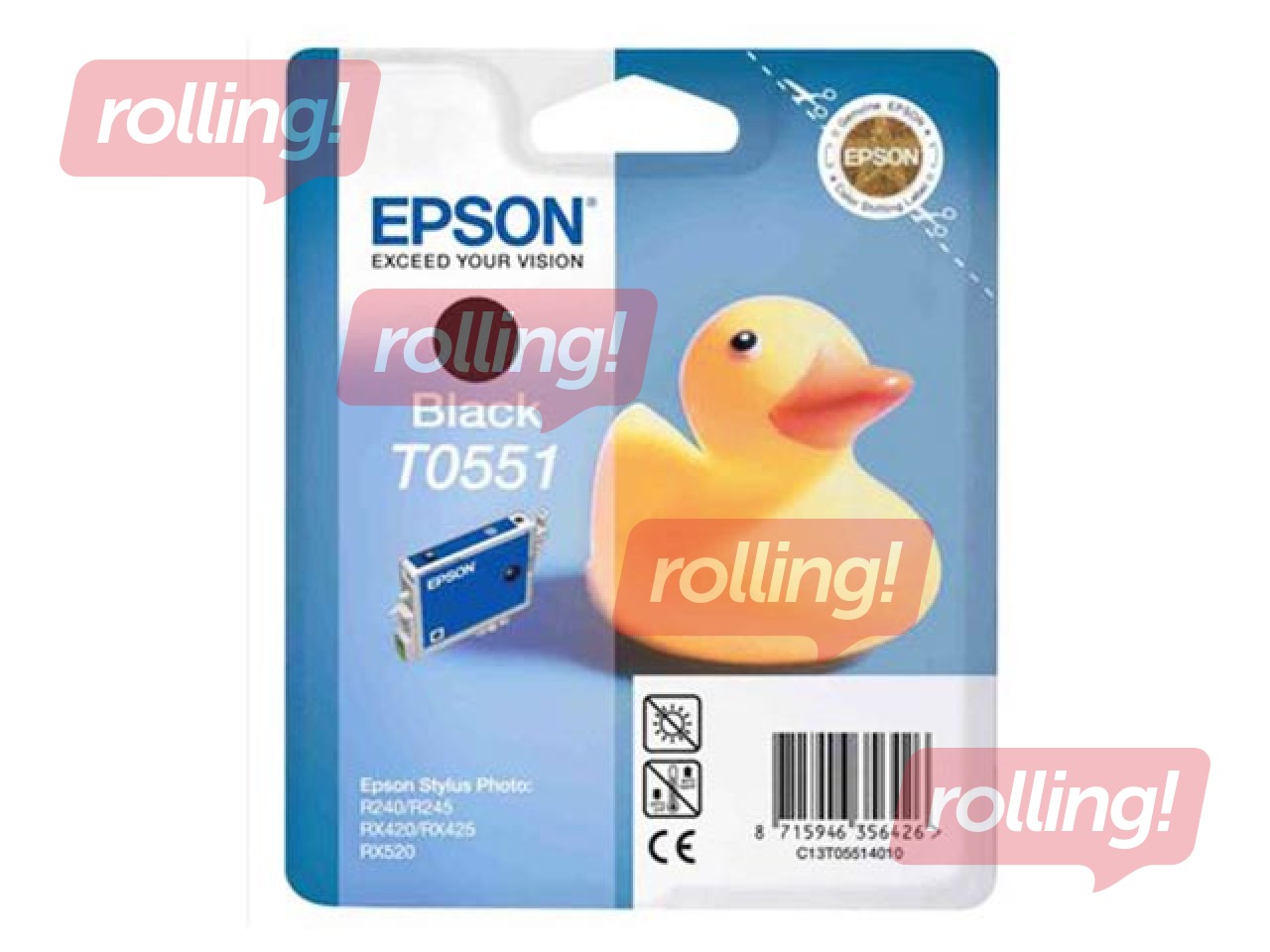 Tindikassett Epson Stylus Photo R240, must, 8ml